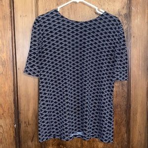 scallop design blouse top